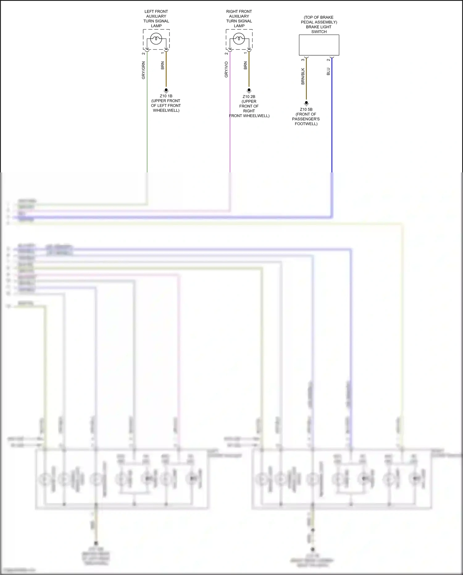 MINI Cooper III facelift (2018-2021) right outer taillight wiring diagram  (2 of 3)
