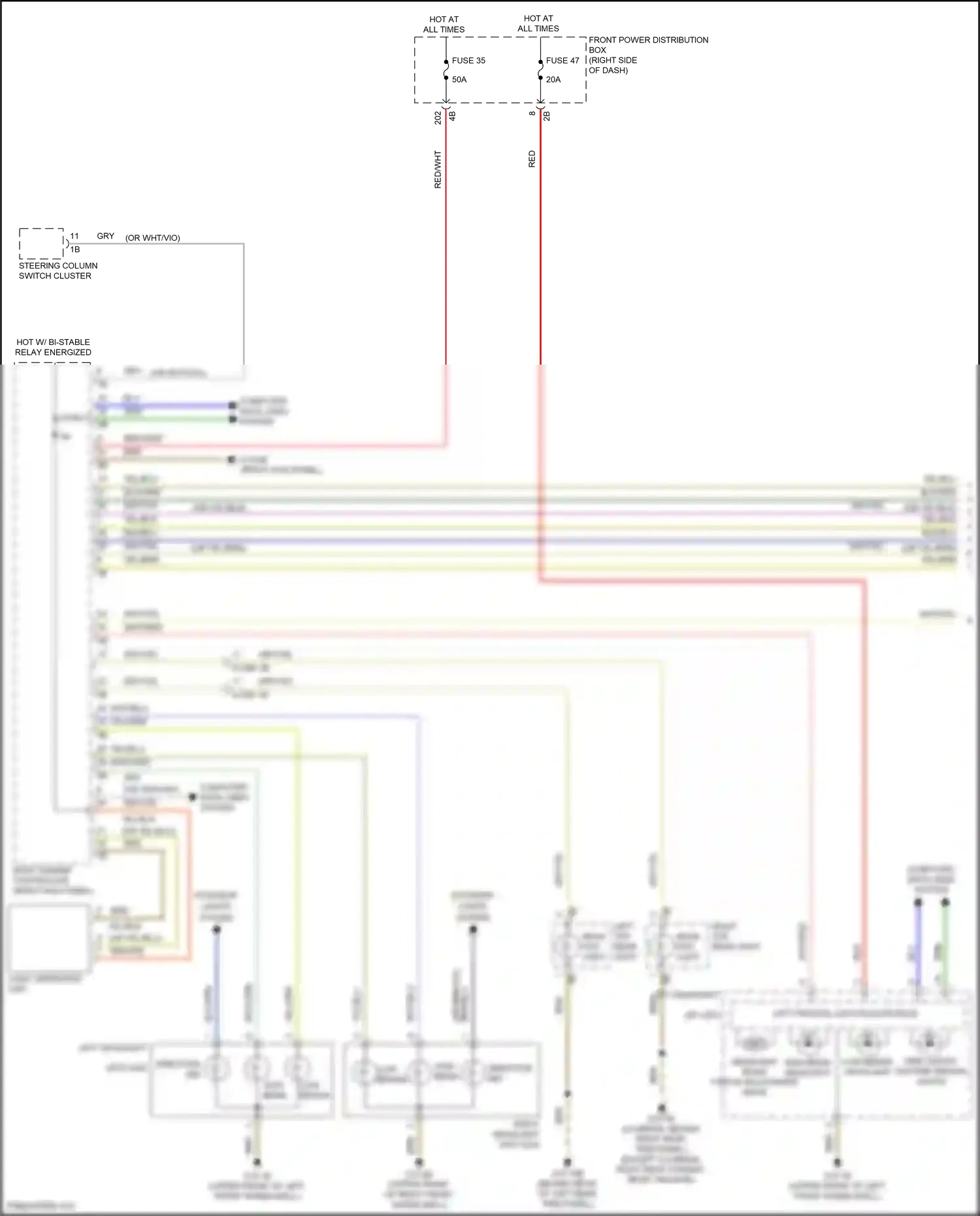 MINI Cooper III facelift (2018-2021) wht/yel wiring diagram  (14 of 22)