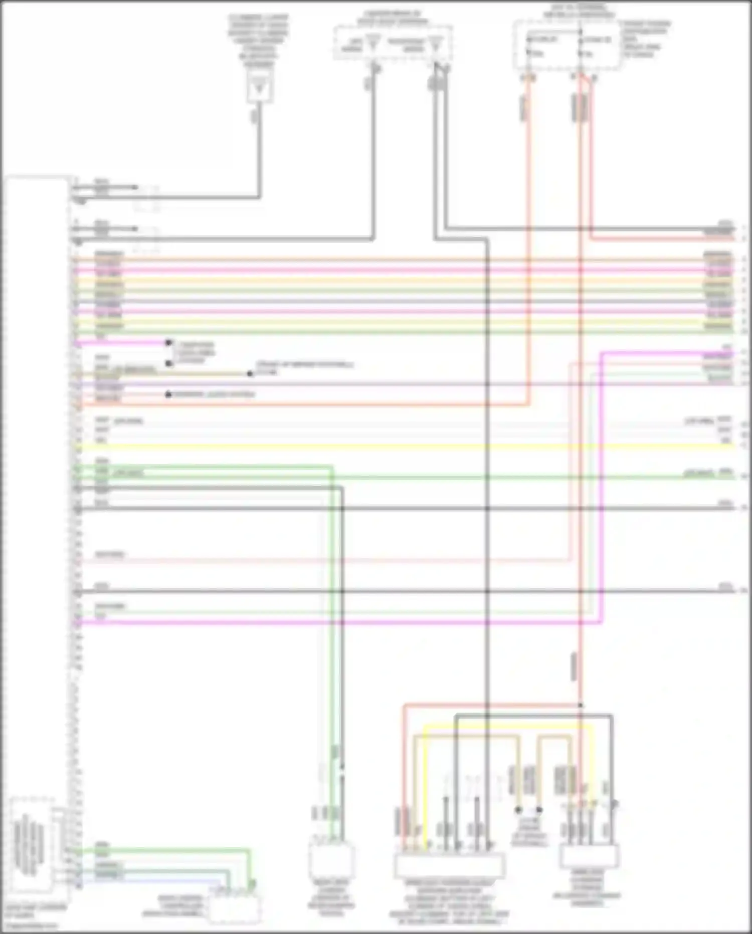 Wiring diagram wireless charging shelf antenna amplifier for MINI Cooper III facelift (2018-2021) (5 of 12)