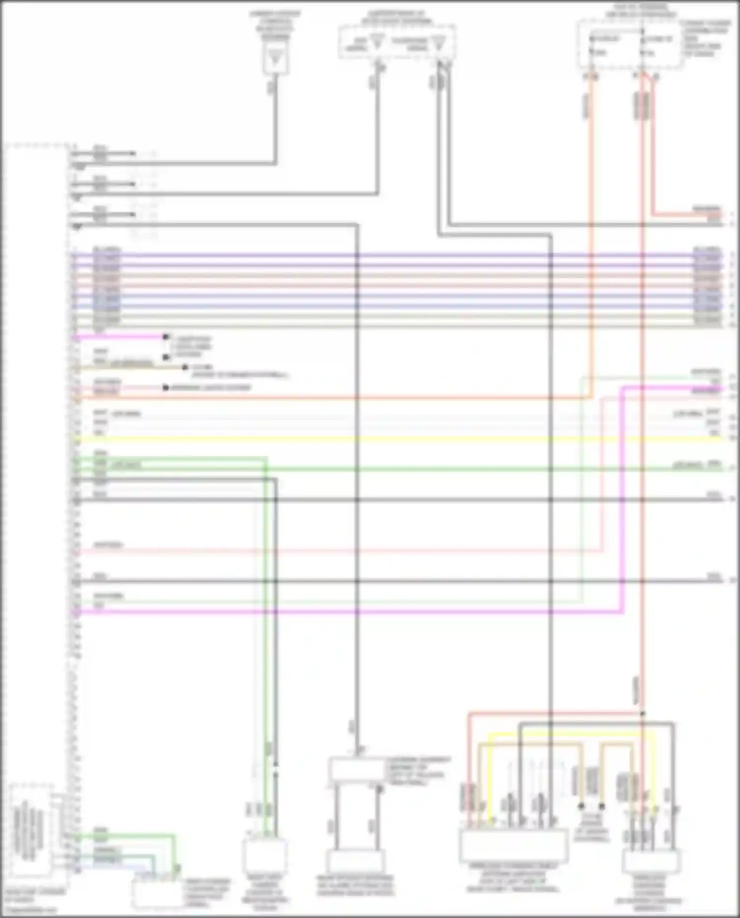 Wiring diagram wireless charging shelf antenna amplifier for MINI Cooper III facelift (2018-2021) (2 of 12)