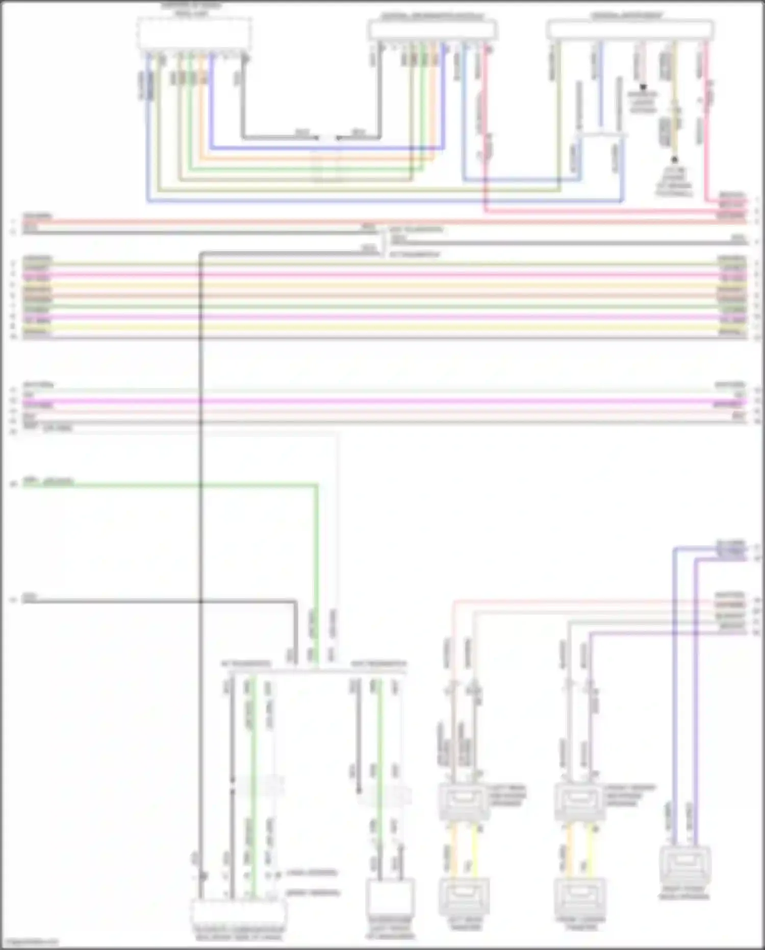 Wiring diagram w/o navigation for MINI Cooper III facelift (2018-2021) (5 of 10)