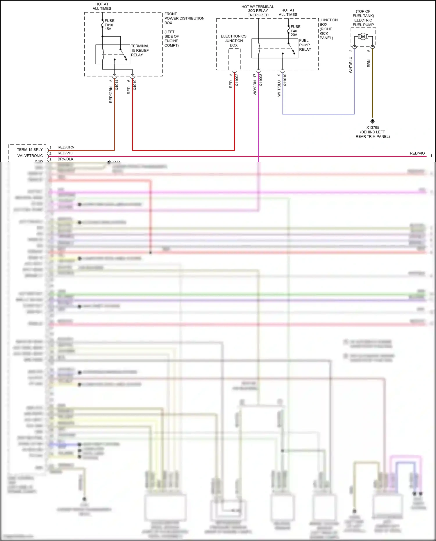 MINI Cooper III (2013-2018) act fuel pump wiring diagram  (1 of 3)
