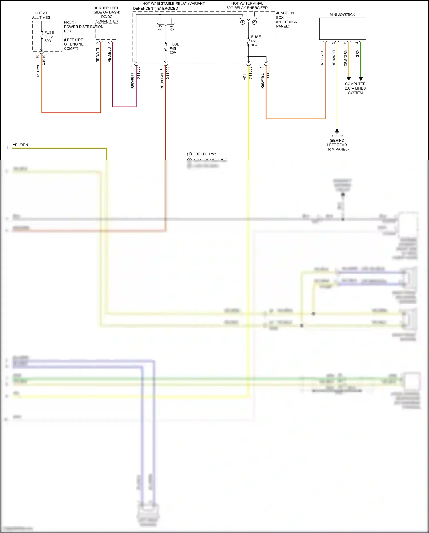 MINI Cooper III (2013-2018) blu/brn wiring diagram  (73 of 91)