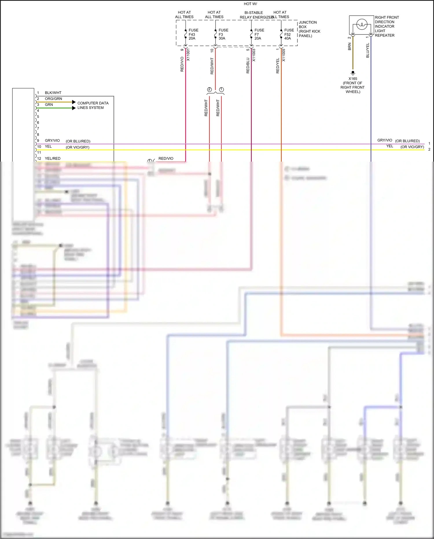 MINI Cooper III (2013-2018) blu/red wiring diagram  (68 of 82)