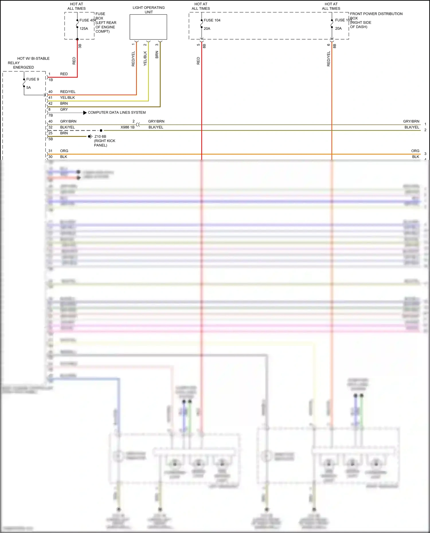 MINI Cooper III (2013-2018) body domain controller (right kick panel) wiring diagram  (12 of 12)