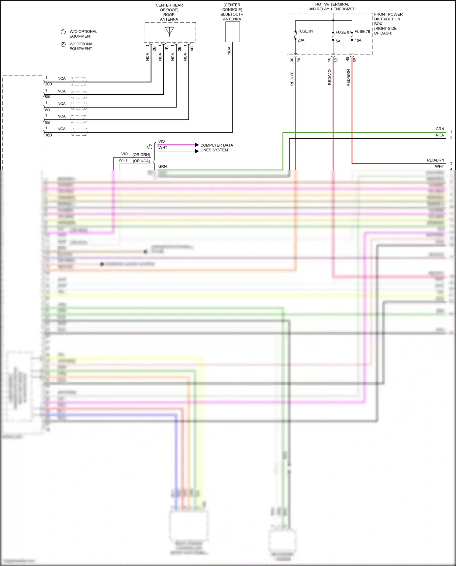 MINI Cooper III (2013-2018) center console wiring diagram  (26 of 27)