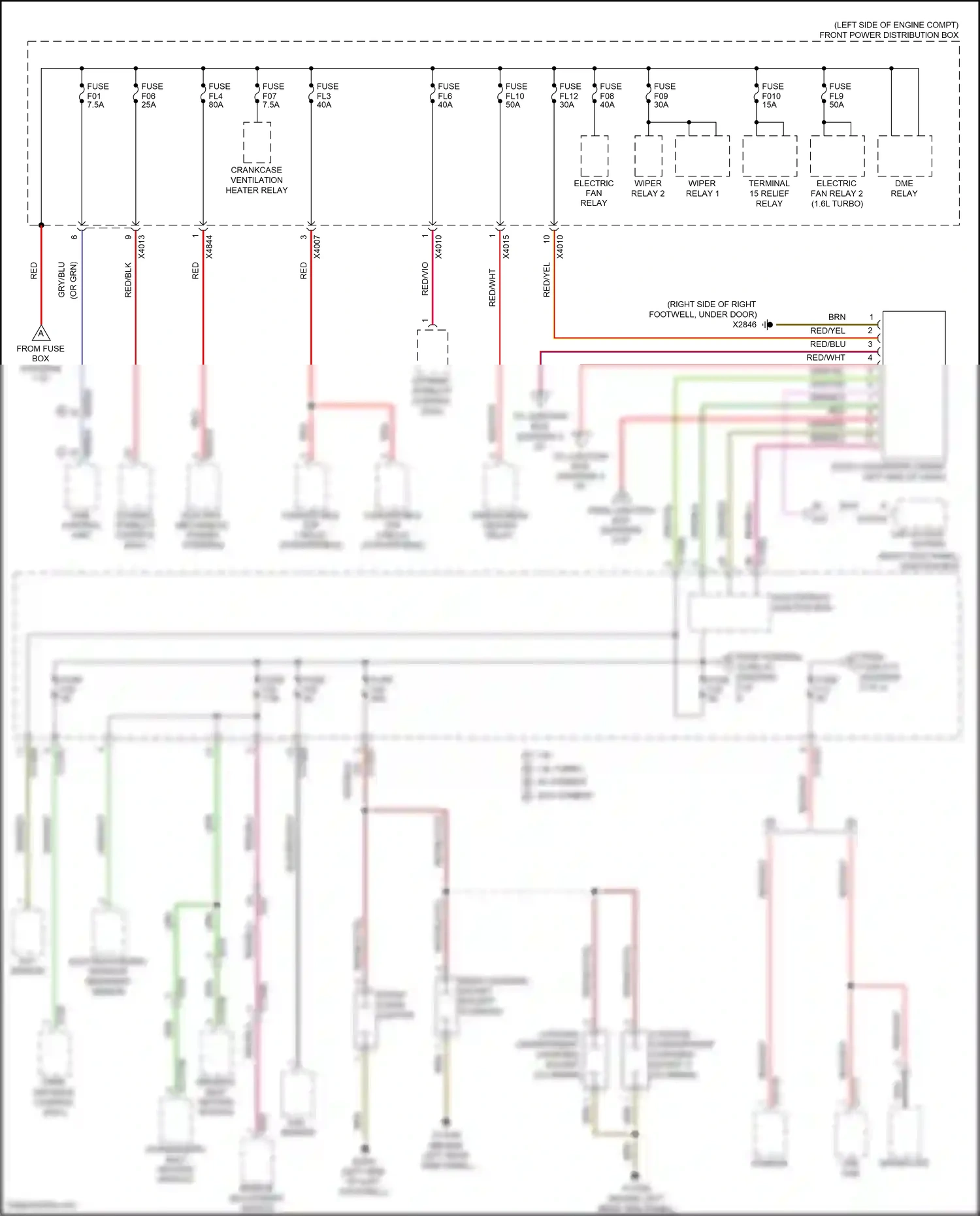 MINI Cooper III (2013-2018) crankcase ventilation heater relay wiring diagram  (1 of 3)