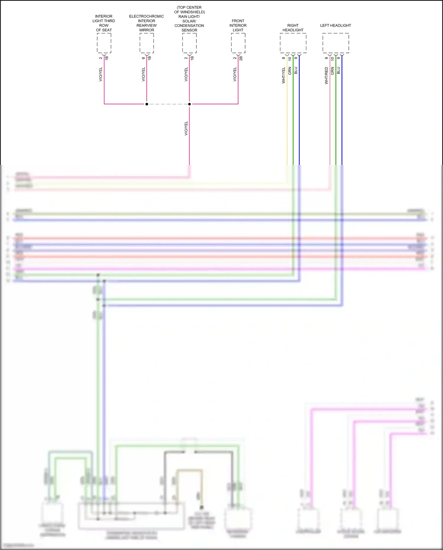 MINI Cooper III (2013-2018) front interior light wiring diagram  (8 of 11)