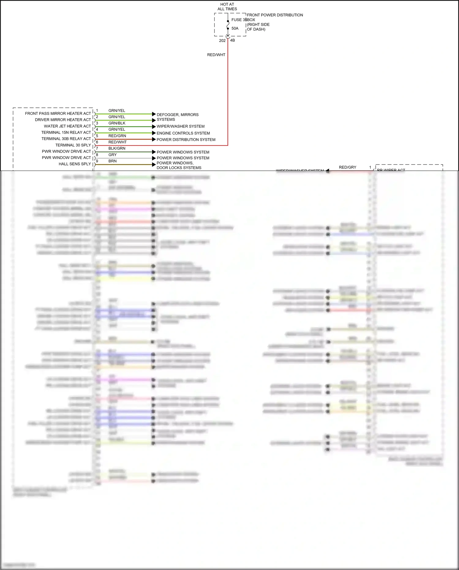 MINI Cooper III (2013-2018) front power distribution box wiring diagram  (12 of 111)