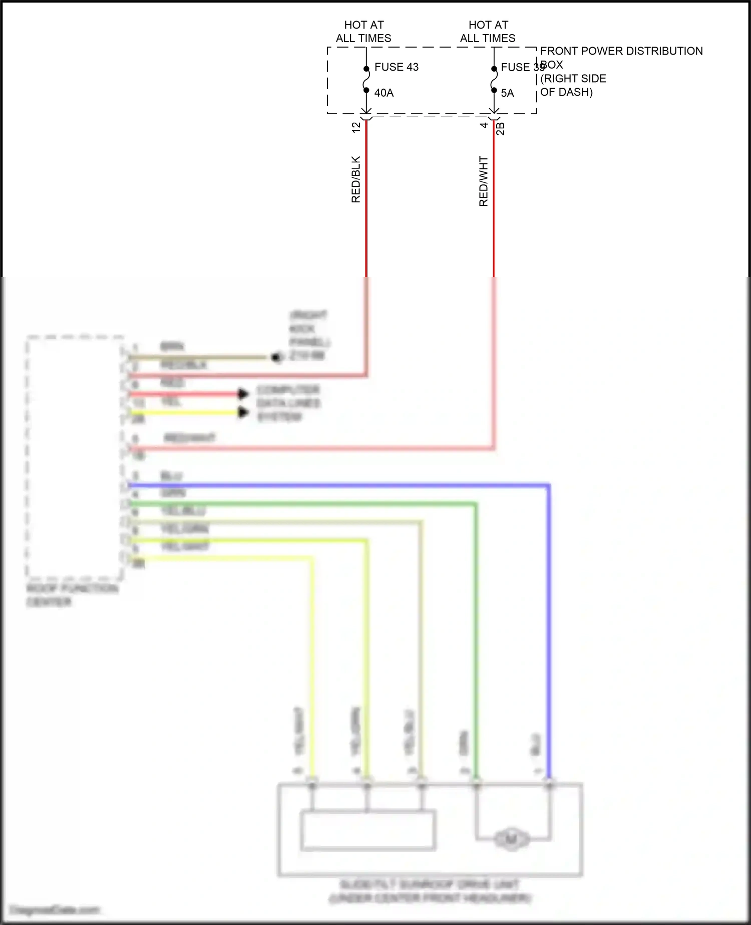 MINI Cooper III (2013-2018) front power distribution box wiring diagram  (30 of 111)