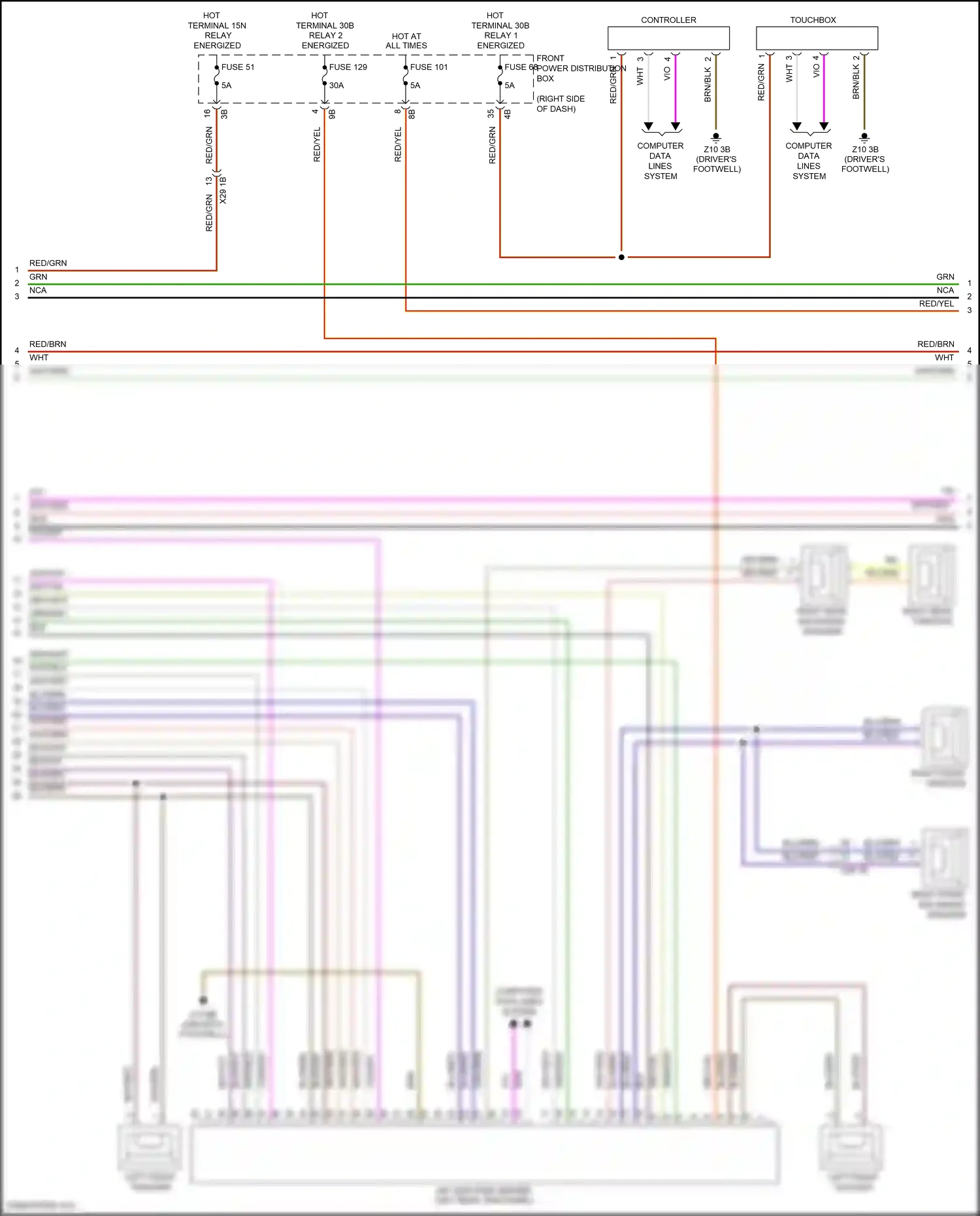 MINI Cooper III (2013-2018) fuse 101 wiring diagram  (3 of 9)