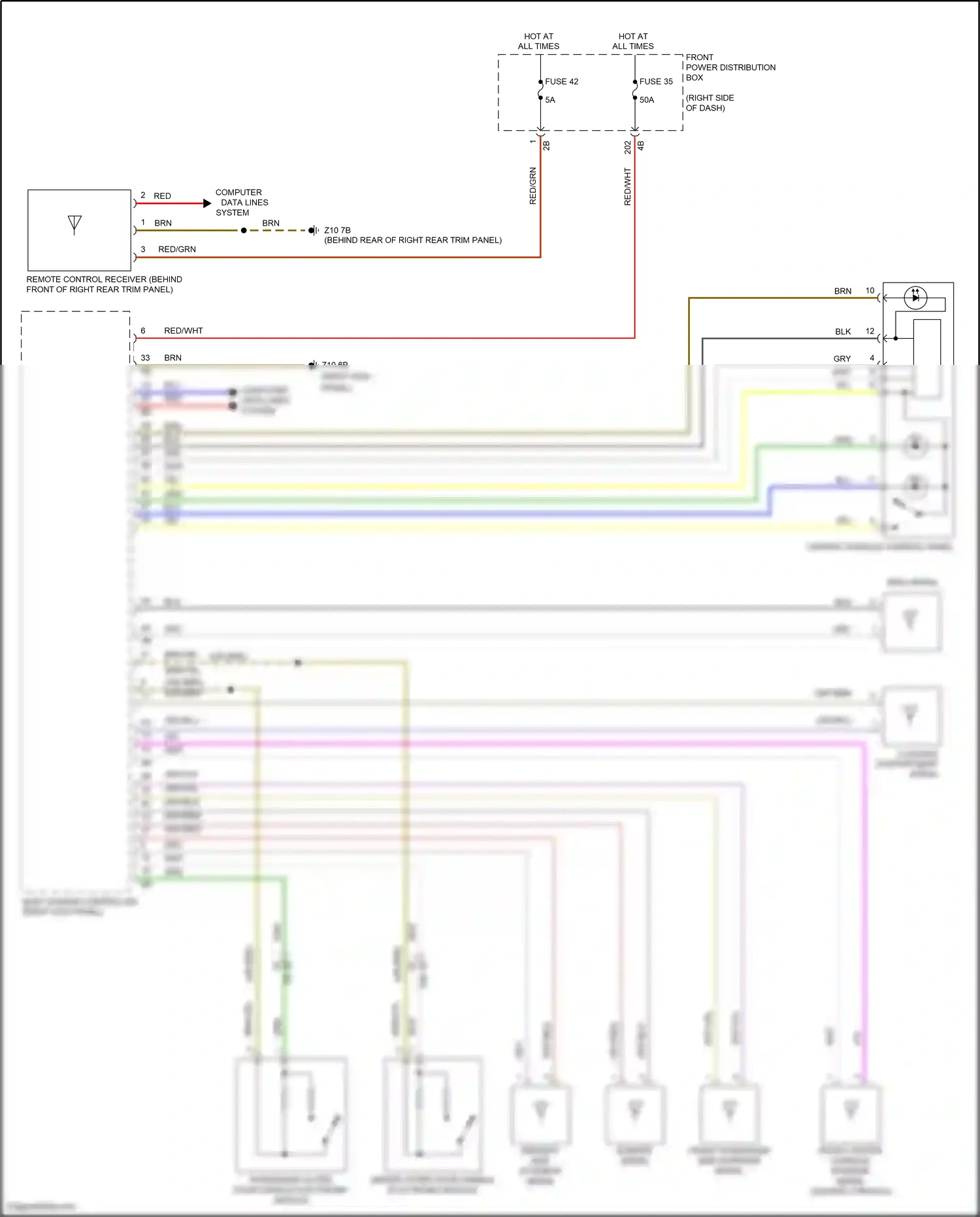 MINI Cooper III (2013-2018) gry/red wiring diagram  (21 of 99)