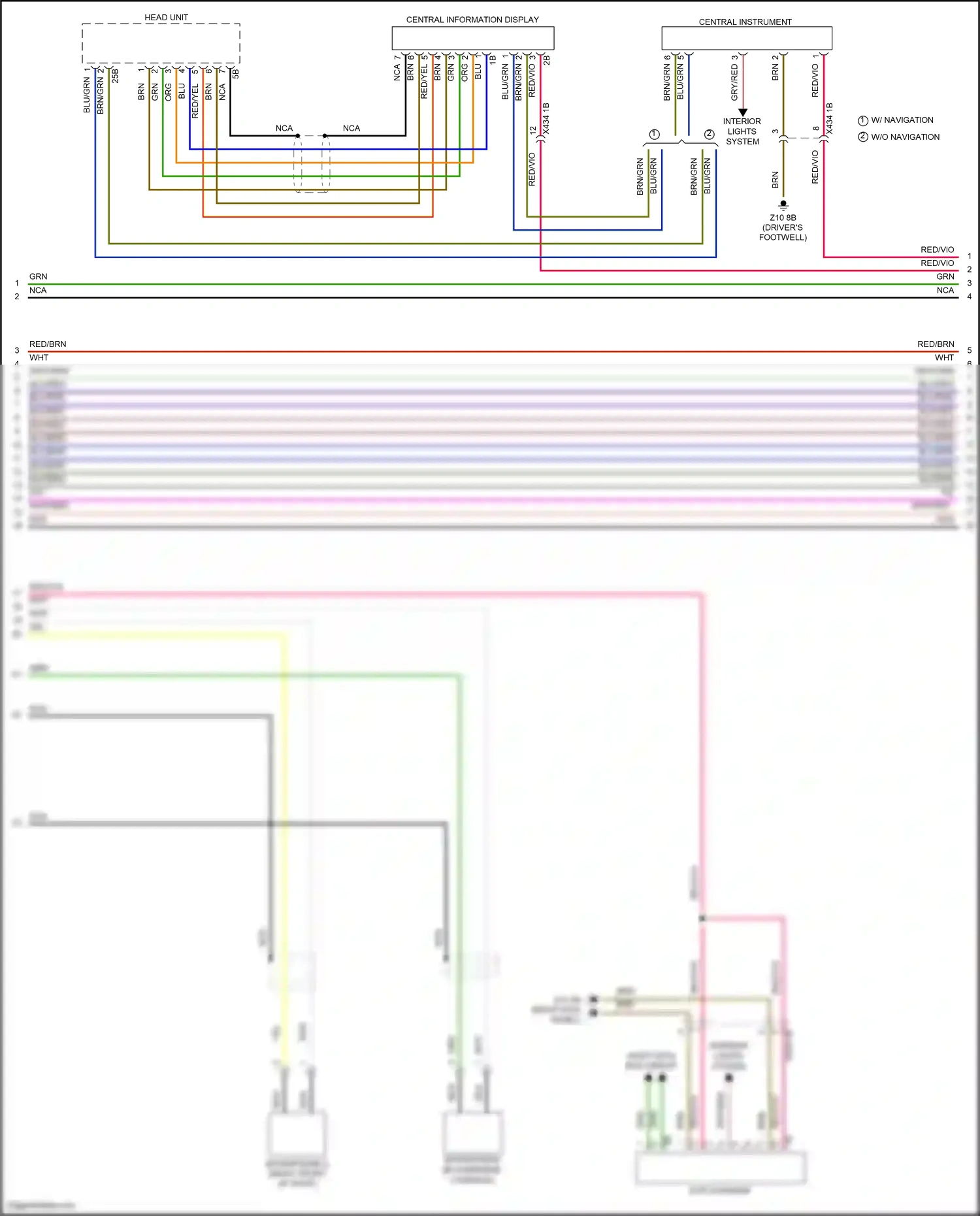 MINI Cooper III (2013-2018) (in overhead console) wiring diagram  (12 of 23)