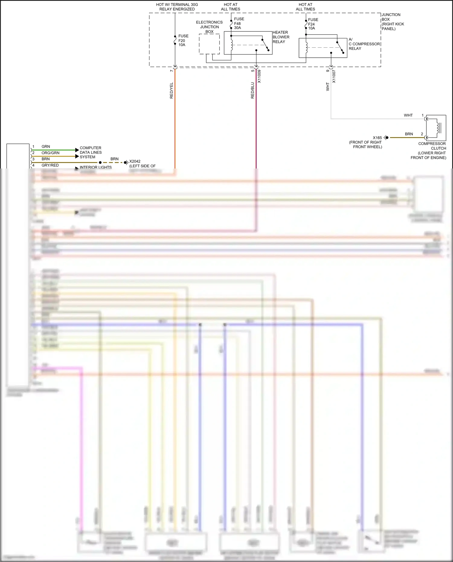 MINI Cooper III (2013-2018) lower right front of engine) wiring diagram  (2 of 4)