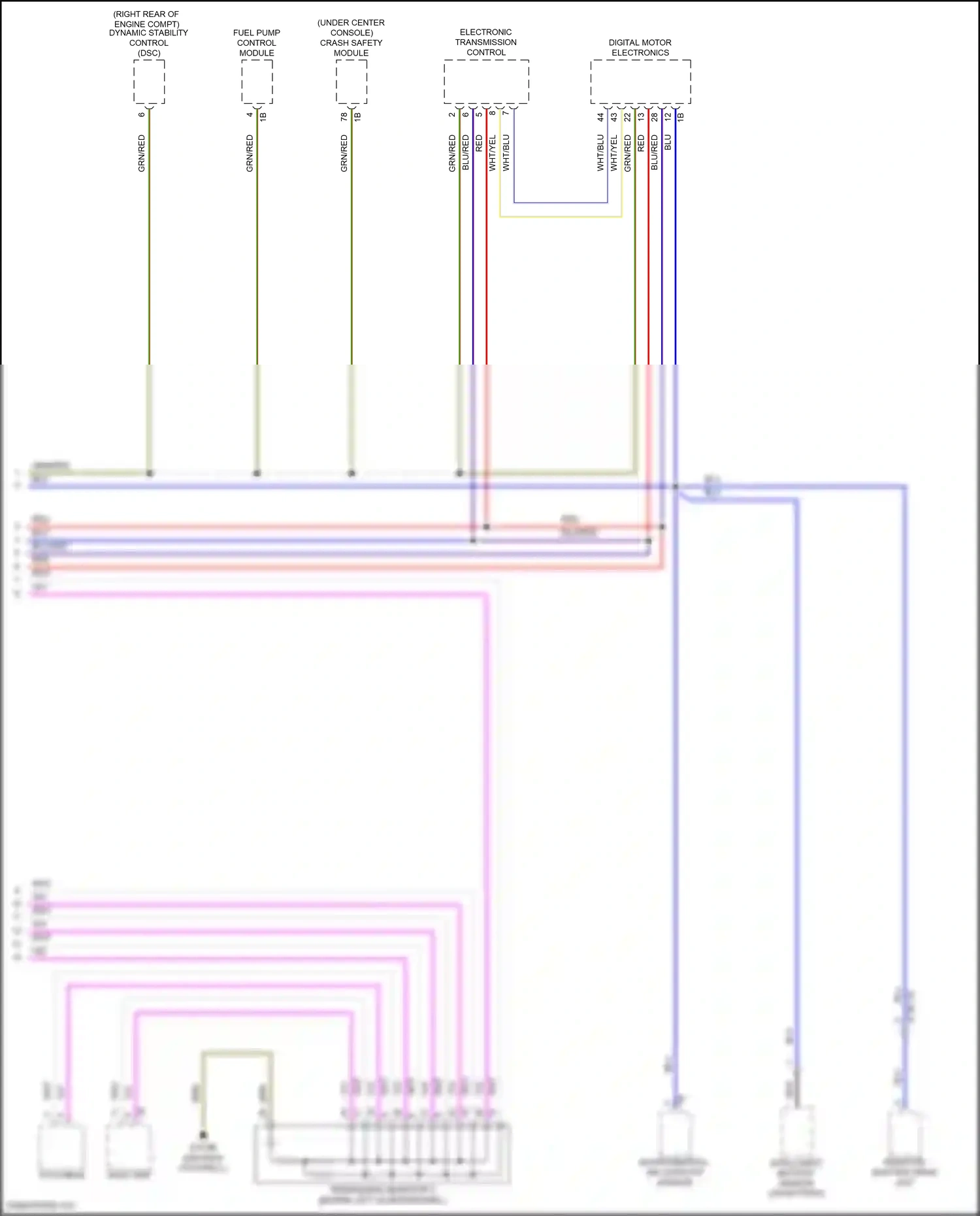 MINI Cooper III (2013-2018) red wiring diagram  (46 of 184)