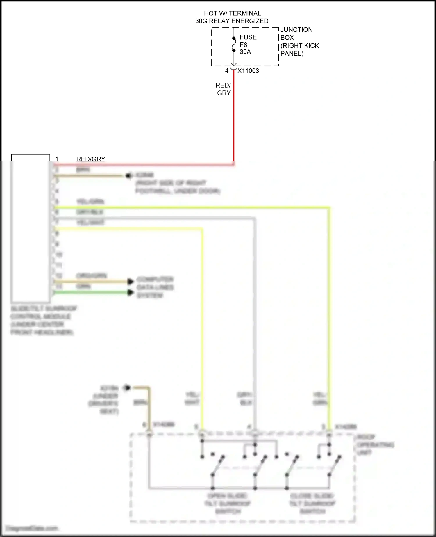 MINI Cooper III (2013-2018) red wiring diagram  (68 of 184)