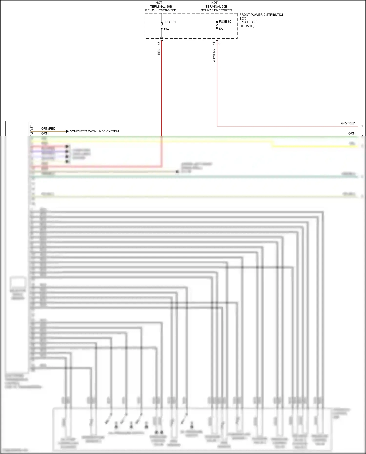MINI Cooper III (2013-2018) (upper left front wheelwell) wiring diagram  (10 of 19)