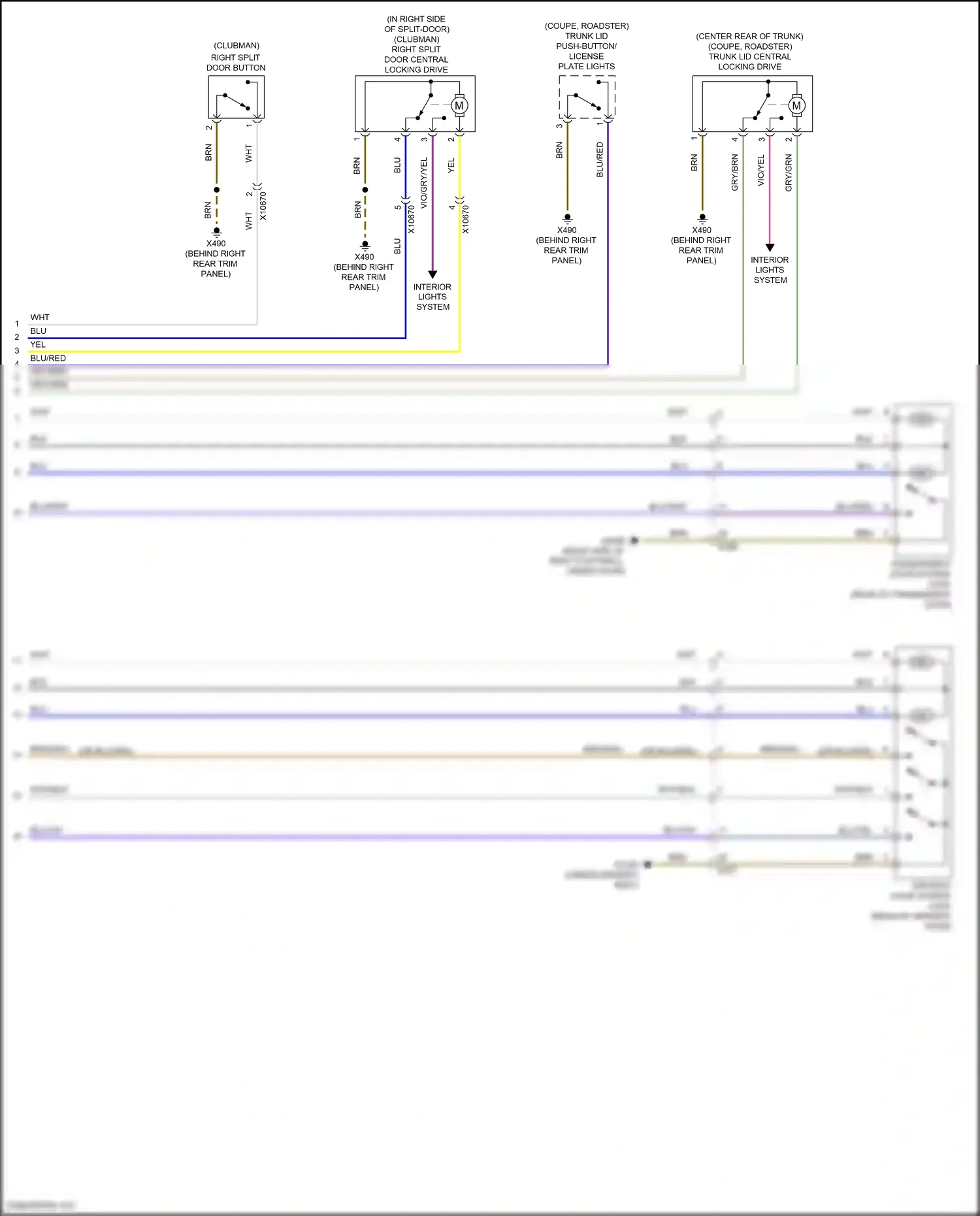 MINI Cooper III (2013-2018) wht/blk wiring diagram  (3 of 54)