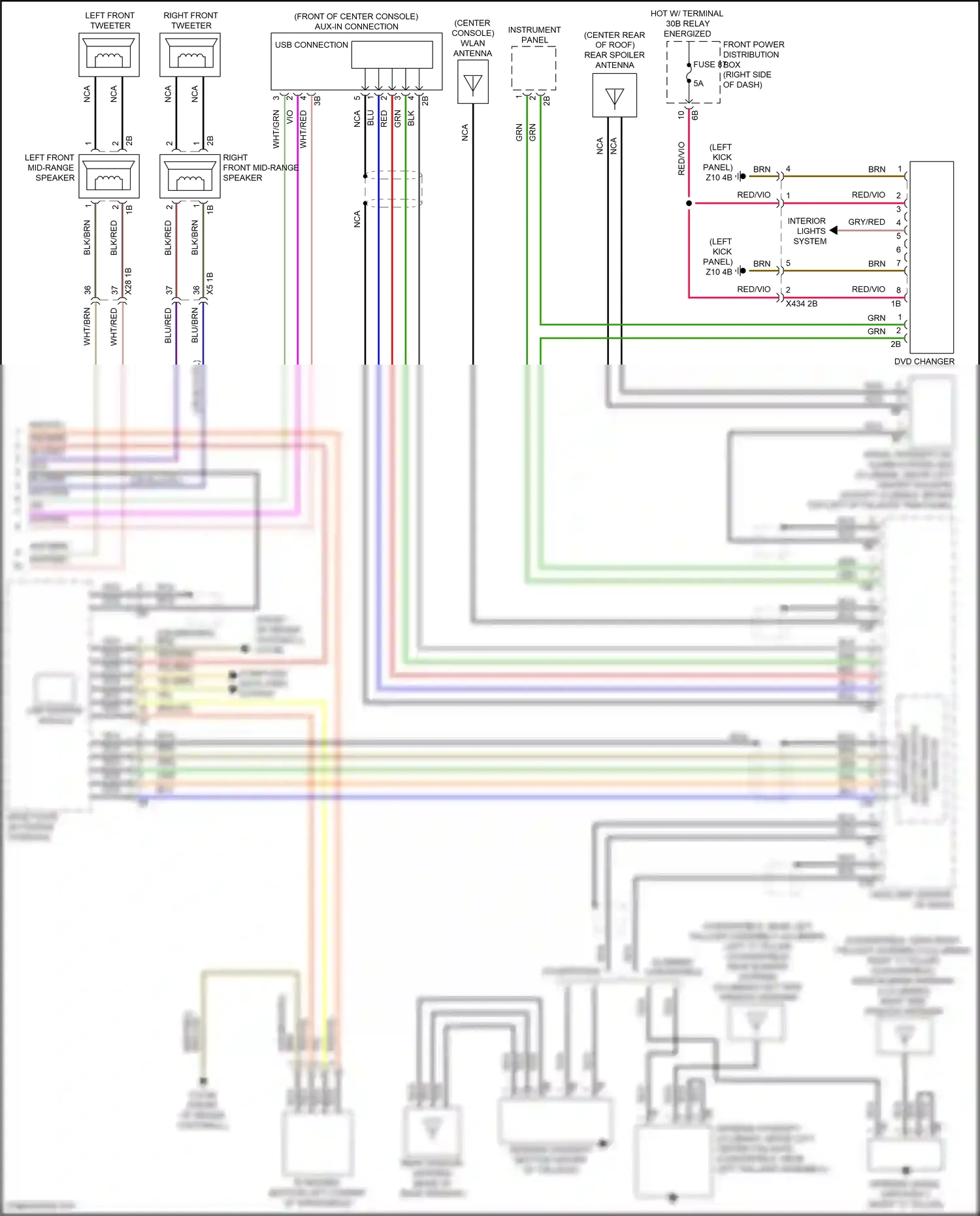 Wiring diagram computer data lines system for MINI John Cooper Works Clubman II facelift (2019-2024) (7 of 76)