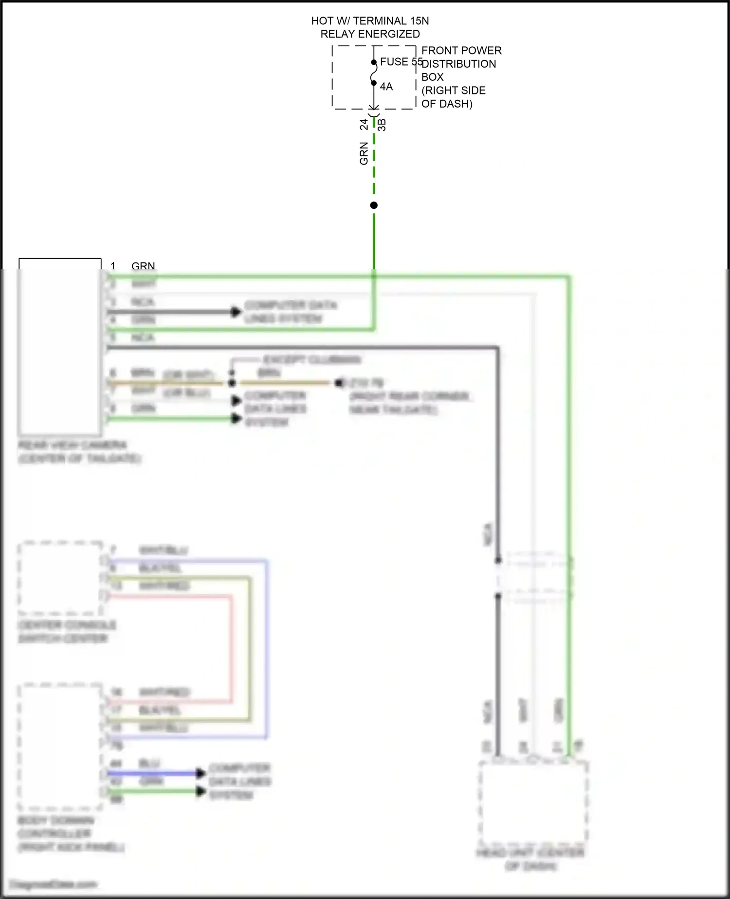Wiring diagram computer data lines system for MINI John Cooper Works Clubman II facelift (2019-2024) (70 of 76)
