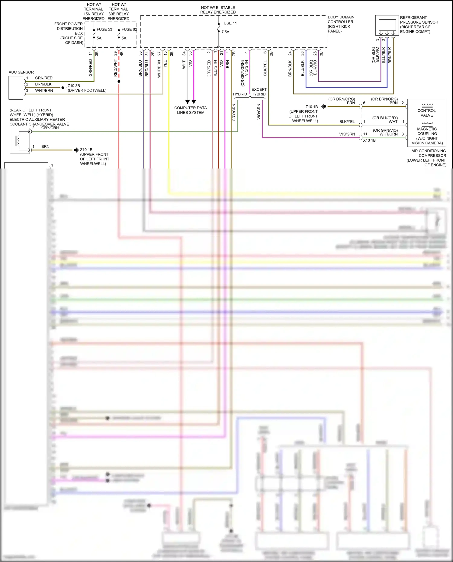 Wiring diagram computer data lines system for MINI John Cooper Works Clubman II facelift (2019-2024) (11 of 76)