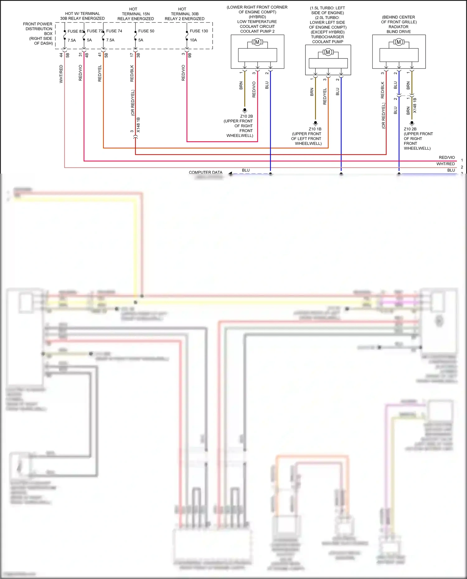 Wiring diagram computer data lines system for MINI John Cooper Works Clubman II facelift (2019-2024) (21 of 76)