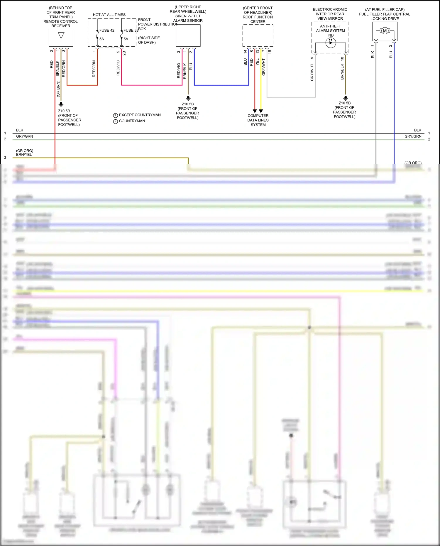 Wiring diagram computer data lines system for MINI John Cooper Works Clubman II facelift (2019-2024) (44 of 76)