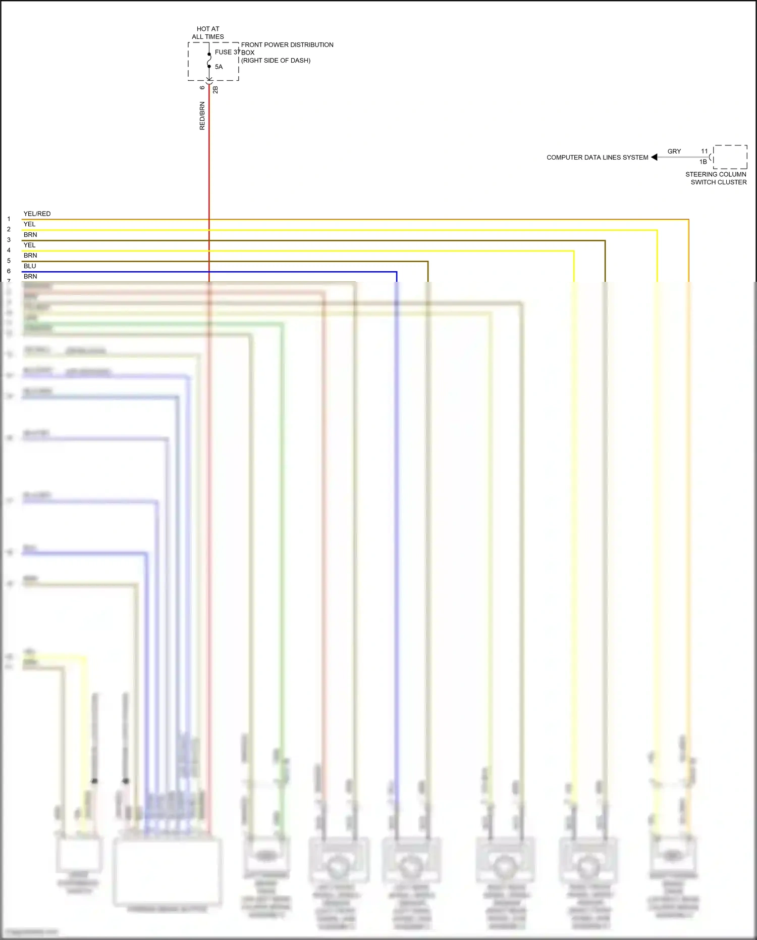 Wiring diagram computer data lines system for MINI John Cooper Works Clubman II facelift (2019-2024) (52 of 76)