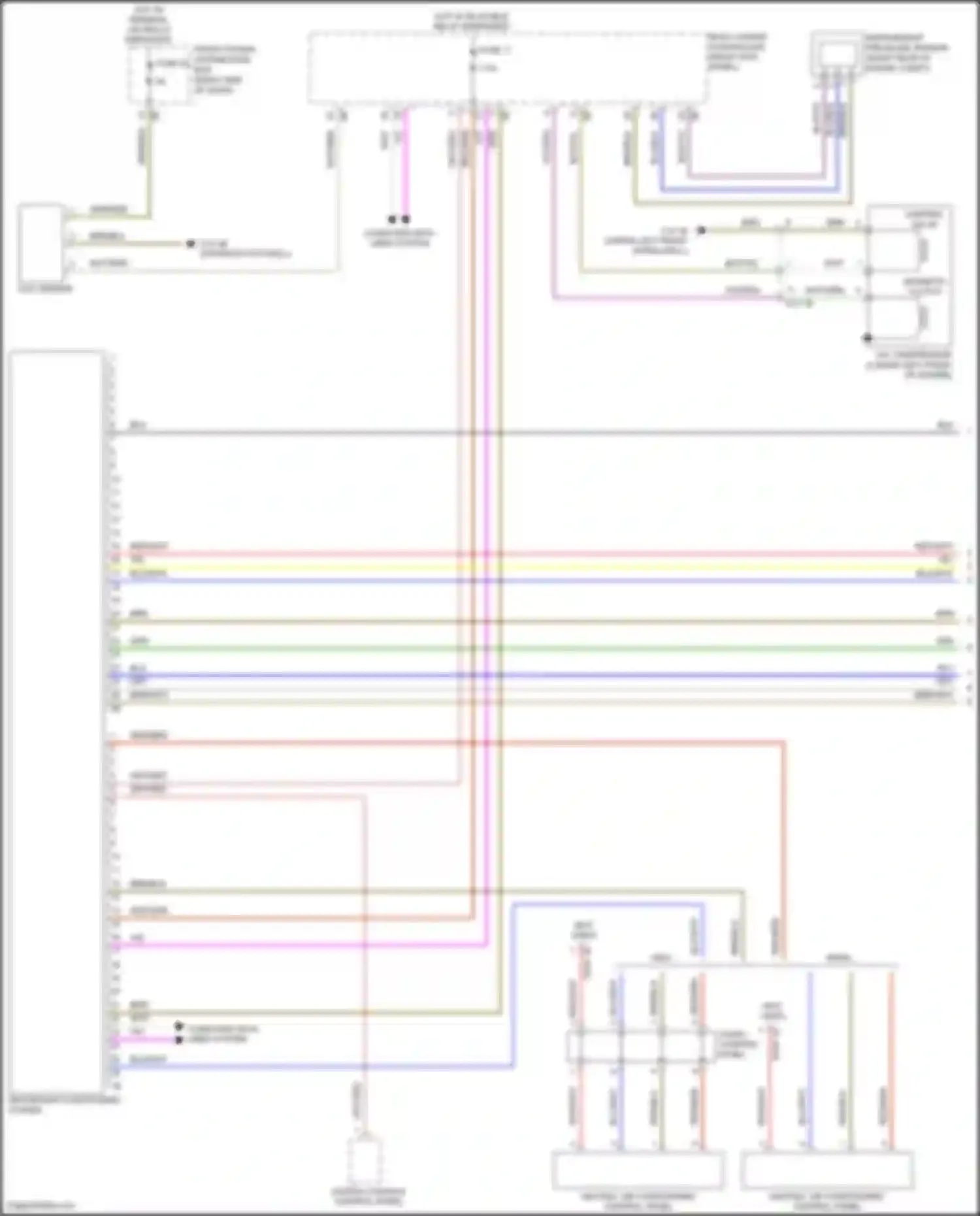 Wiring diagram audio control panel for MINI John Cooper Works Clubman II (2015-2019) (1 of 2)