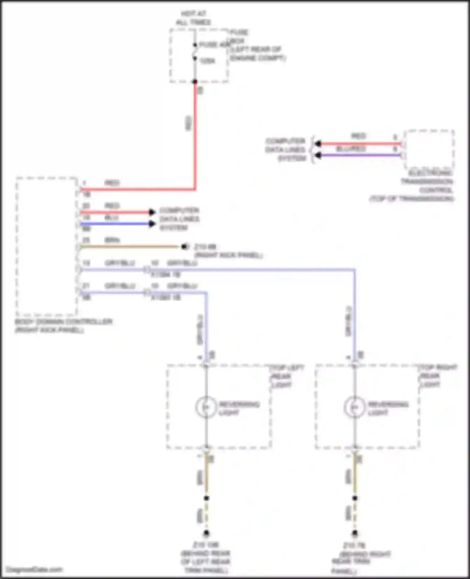 Wiring diagram fuse box for MINI John Cooper Works Clubman II (2015-2019) (2 of 8)