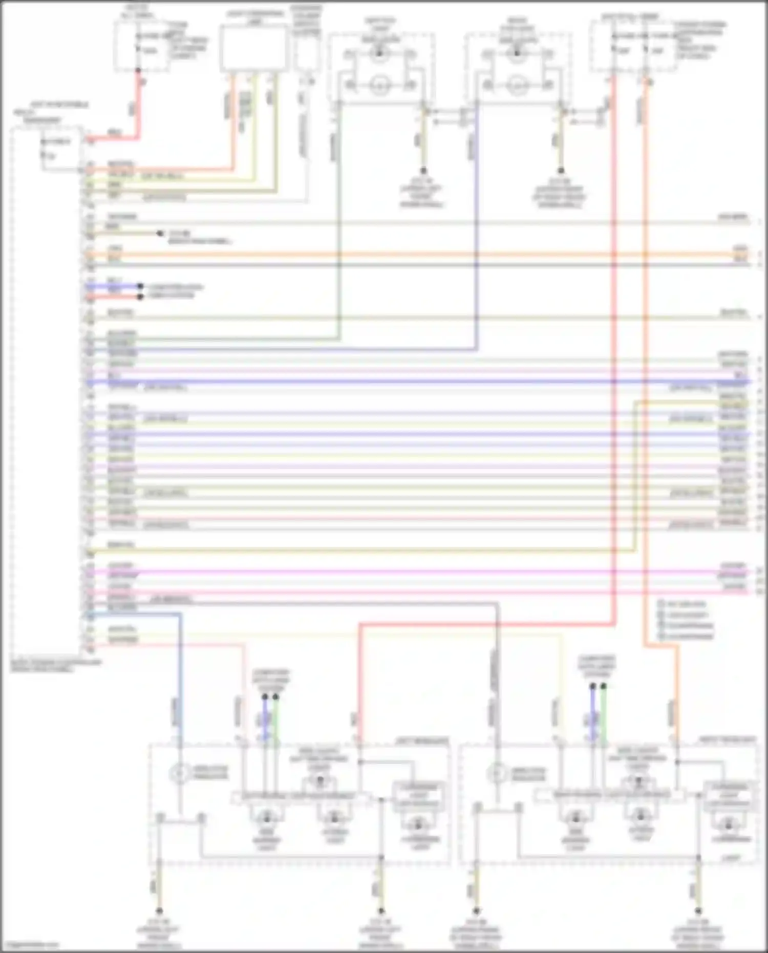 Wiring diagram light operating unit for MINI John Cooper Works Clubman II (2015-2019)