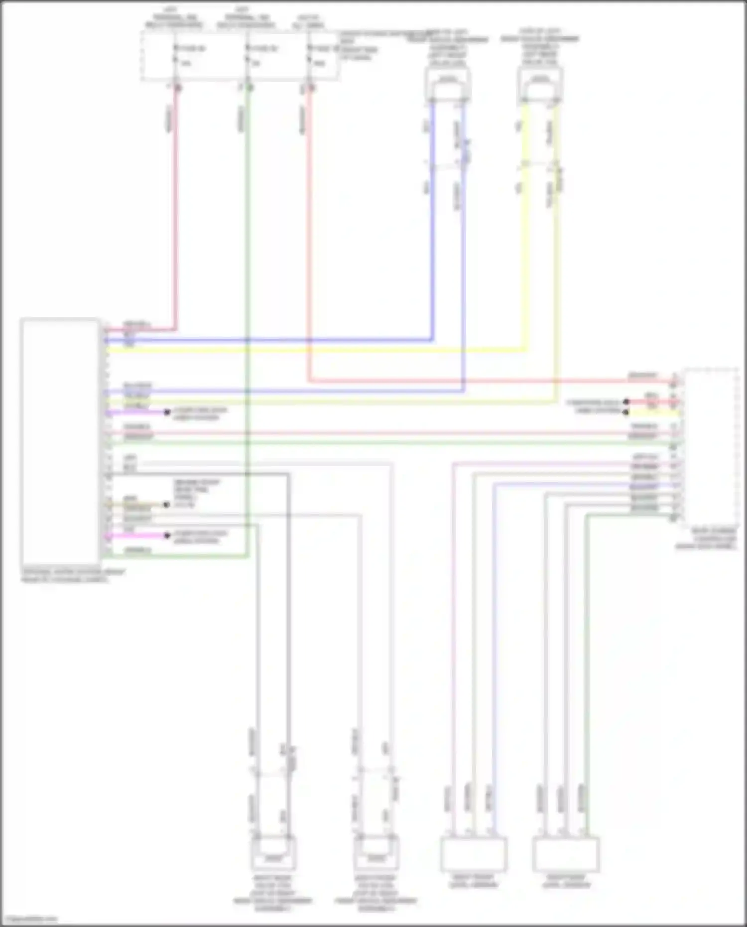 Wiring diagram right rear level sensor for MINI John Cooper Works Clubman II (2015-2019) (1 of 1)