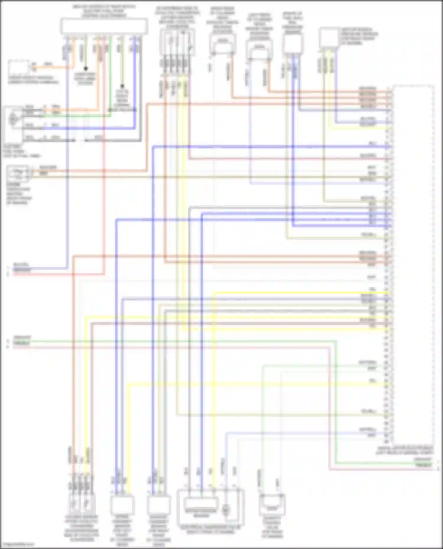Wiring diagram rail pressure sensor for MINI John Cooper Works Countryman II facelift (2020-2024)