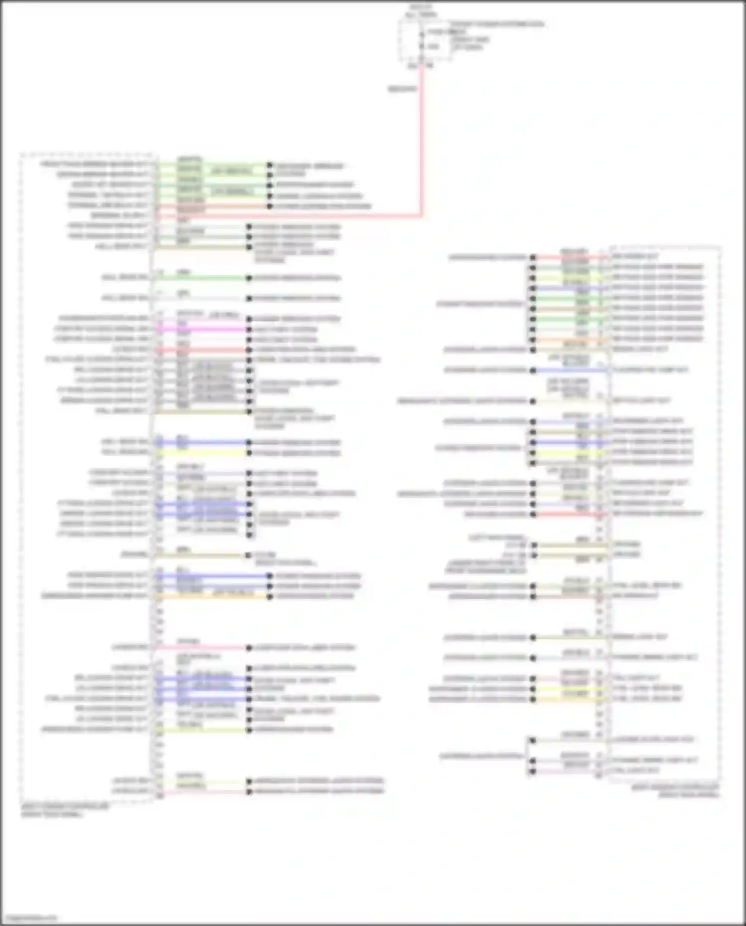 Wiring diagram headlights, exterior lights systems for MINI John Cooper Works Countryman II facelift (2020-2024)