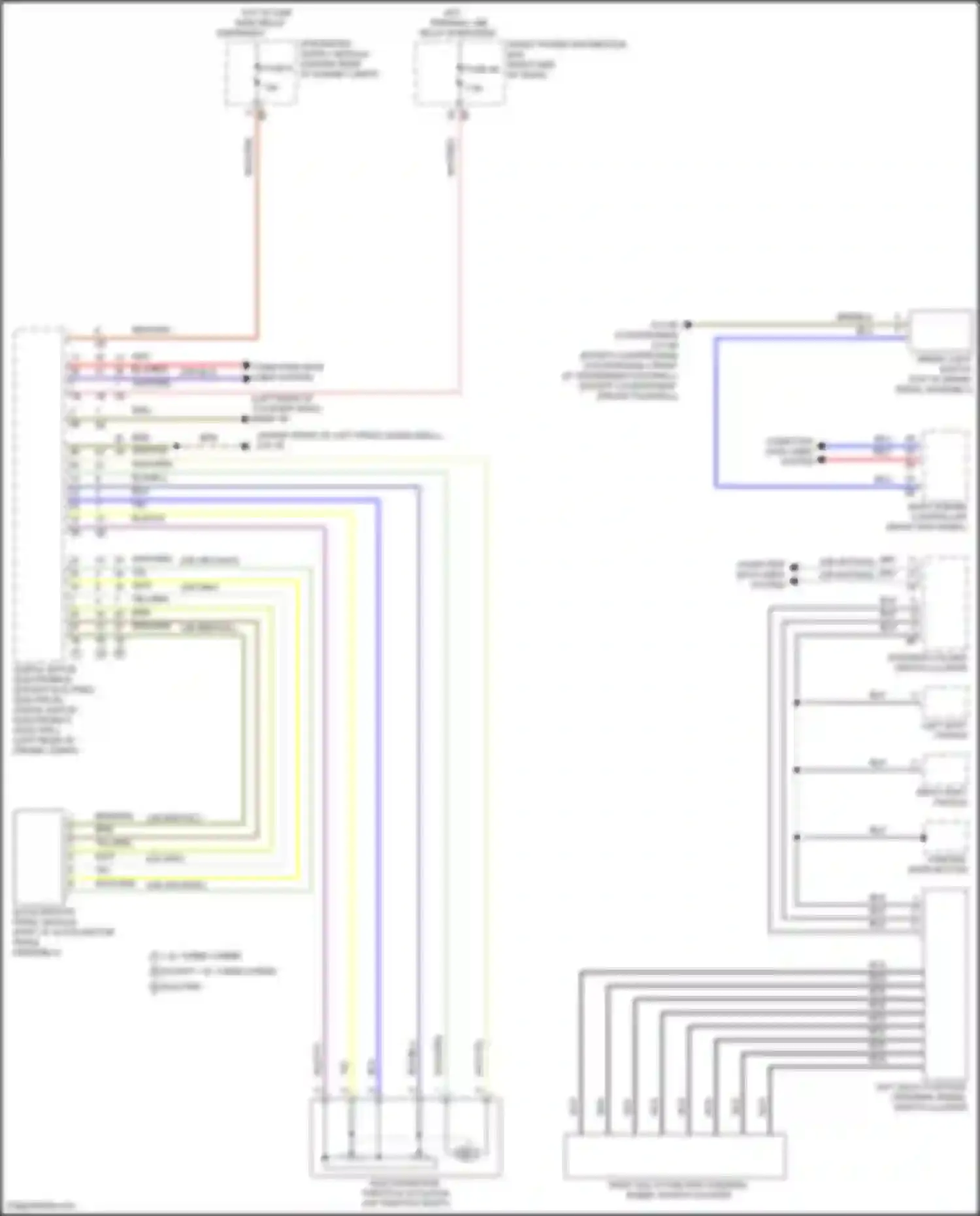 Wiring diagram left multi-function steering wheel switch cluster for MINI John Cooper Works Countryman II facelift (2020-2024)