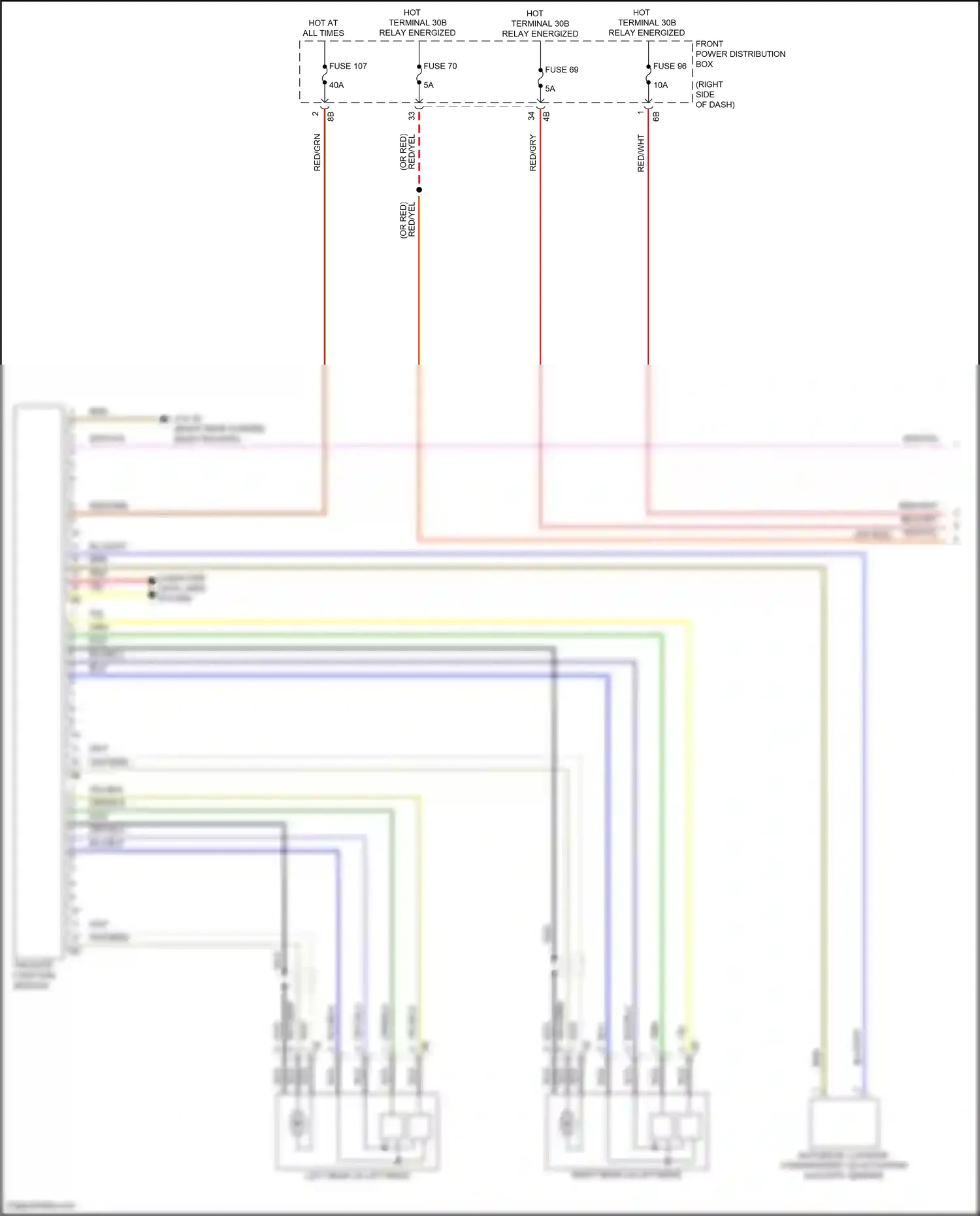 MINI John Cooper Works Countryman II facelift (2020-2024) tailgate function module wiring diagram  (5 of 5)