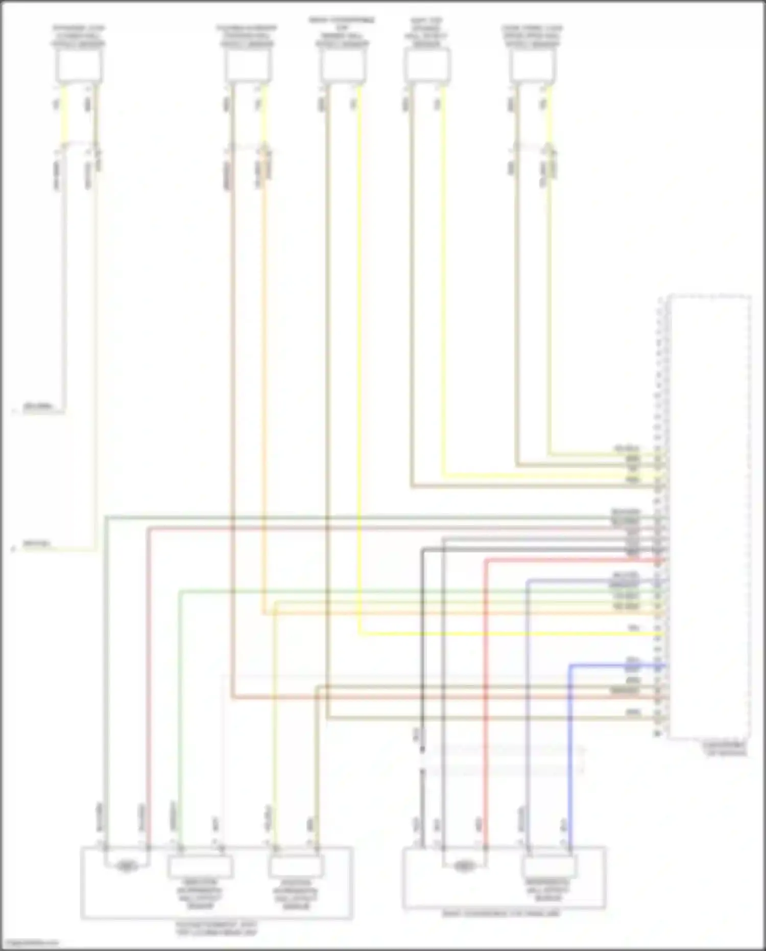 Wiring diagram cowl panel lock drive open hall effect sensor for MINI John Cooper Works Countryman II (2016-2020) (1 of 1)