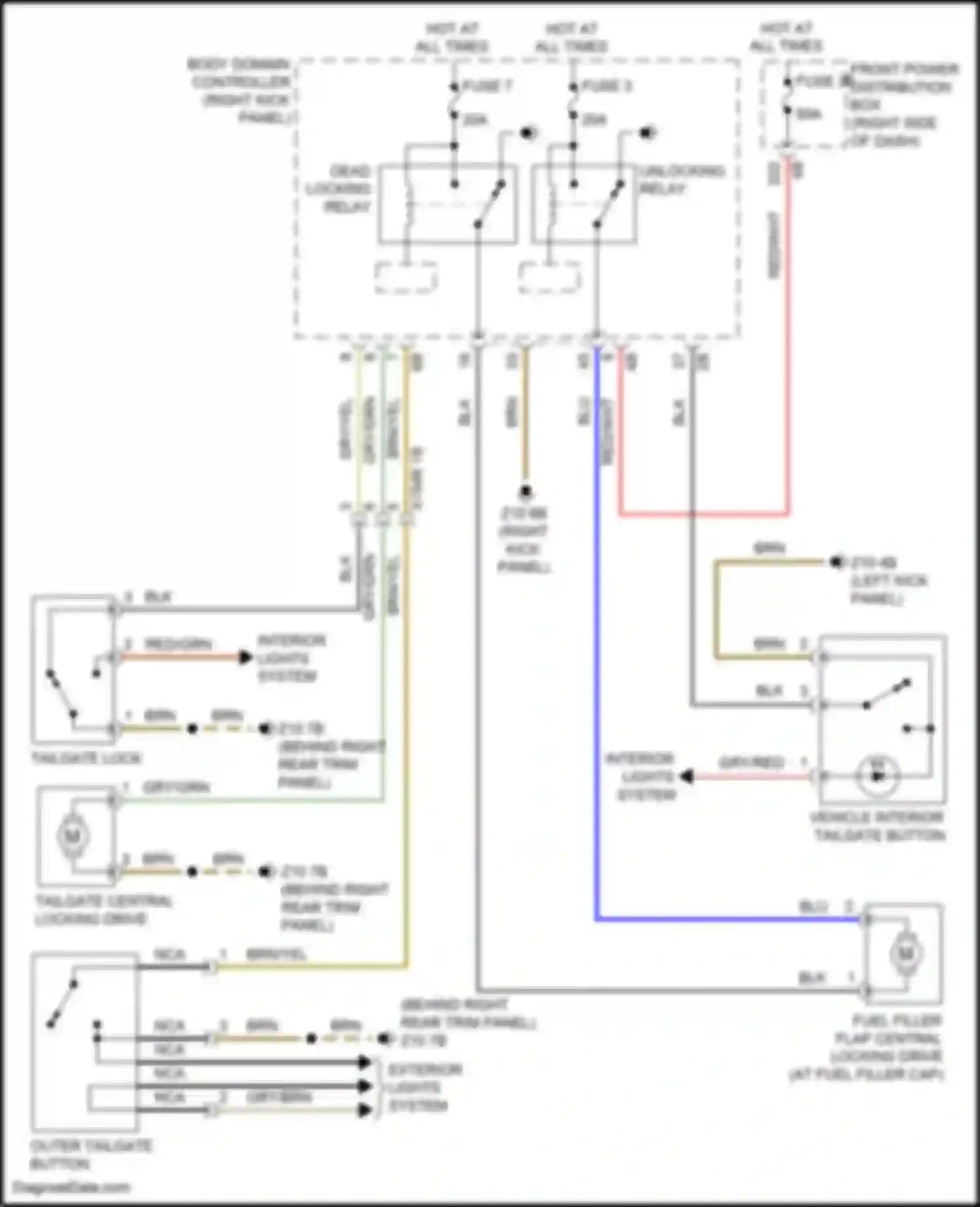 Wiring diagram fuse 3 for MINI John Cooper Works Countryman II (2016-2020) (6 of 9)