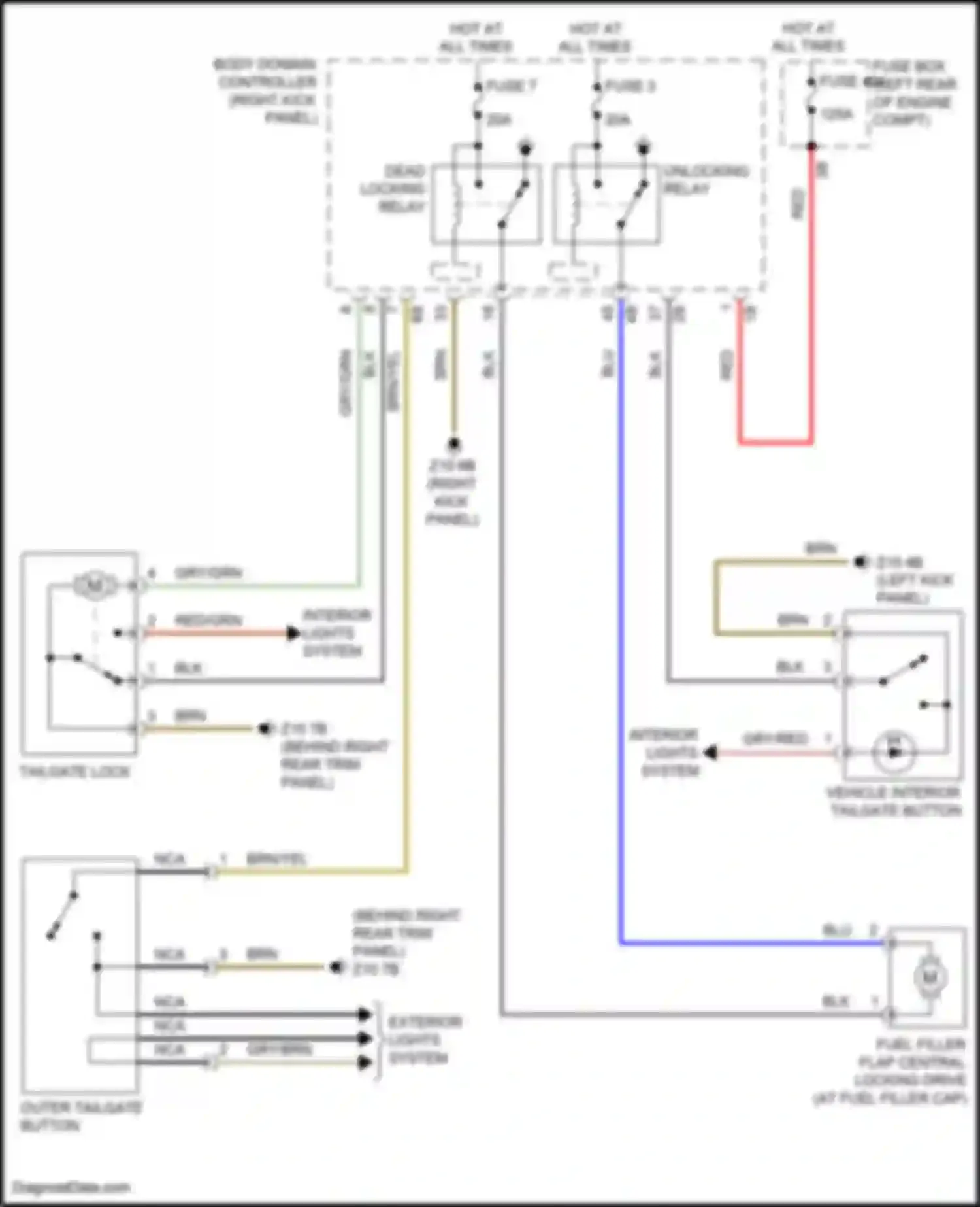 Wiring diagram fuse 404 for MINI John Cooper Works Countryman II (2016-2020) (5 of 6)