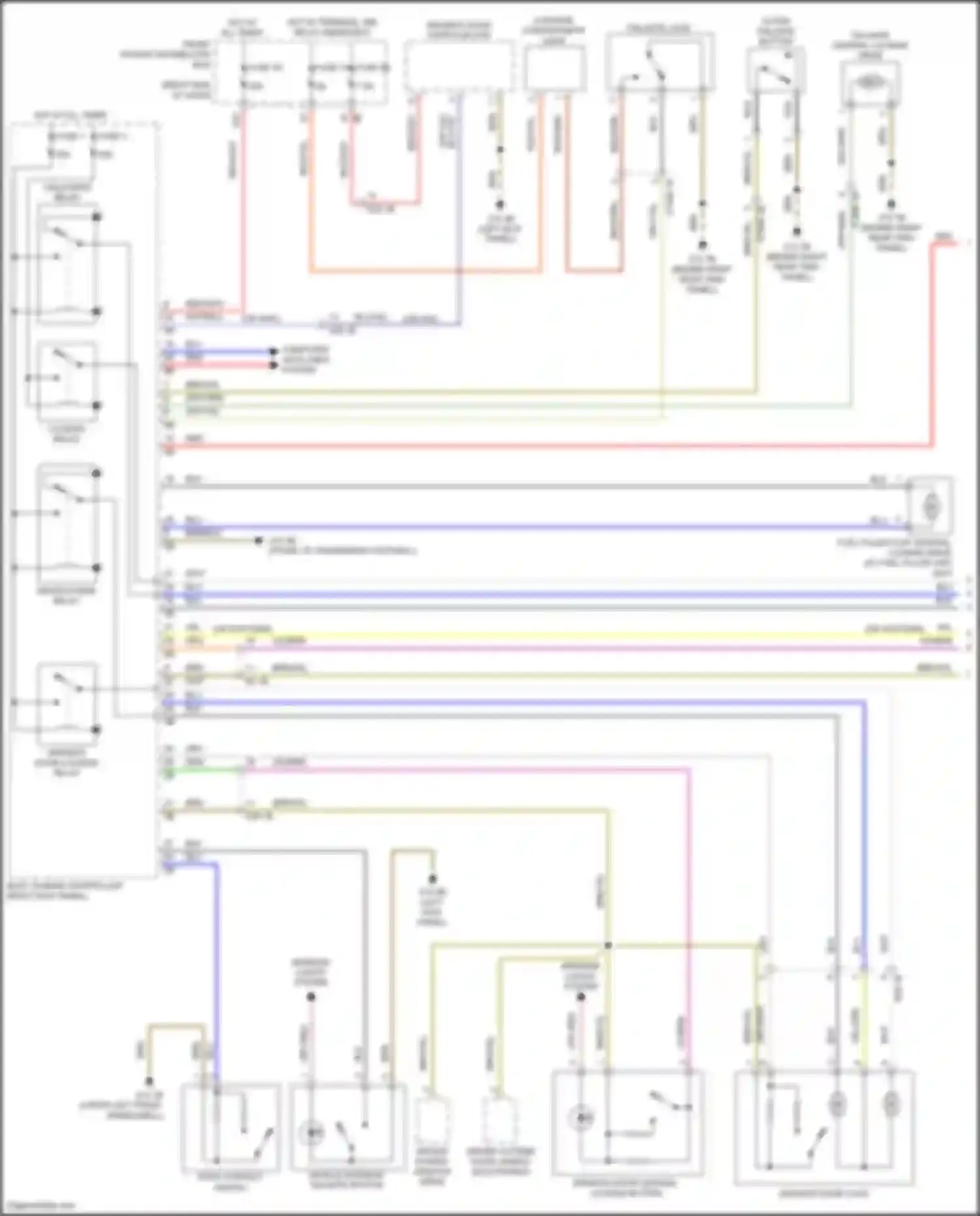 Wiring diagram hood contact switch for MINI John Cooper Works Countryman II (2016-2020) (1 of 5)