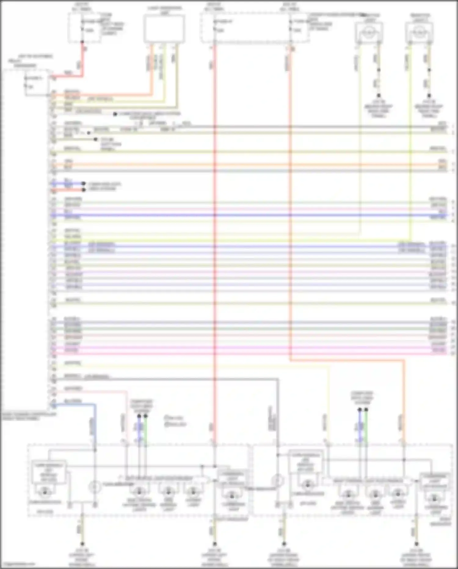 Wiring diagram right frontal light electronics for MINI John Cooper Works Countryman II (2016-2020) (1 of 2)