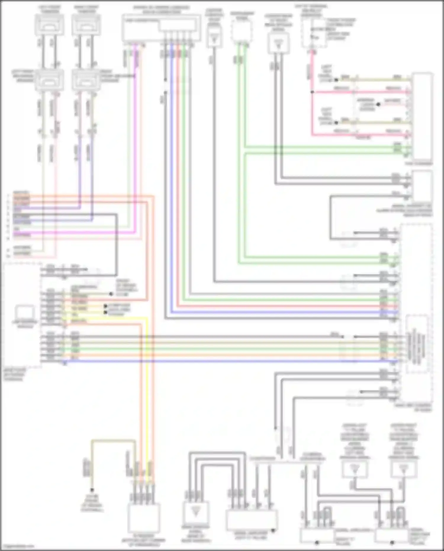 Wiring diagram right side window aerial for MINI John Cooper Works Countryman II (2016-2020) (2 of 6)
