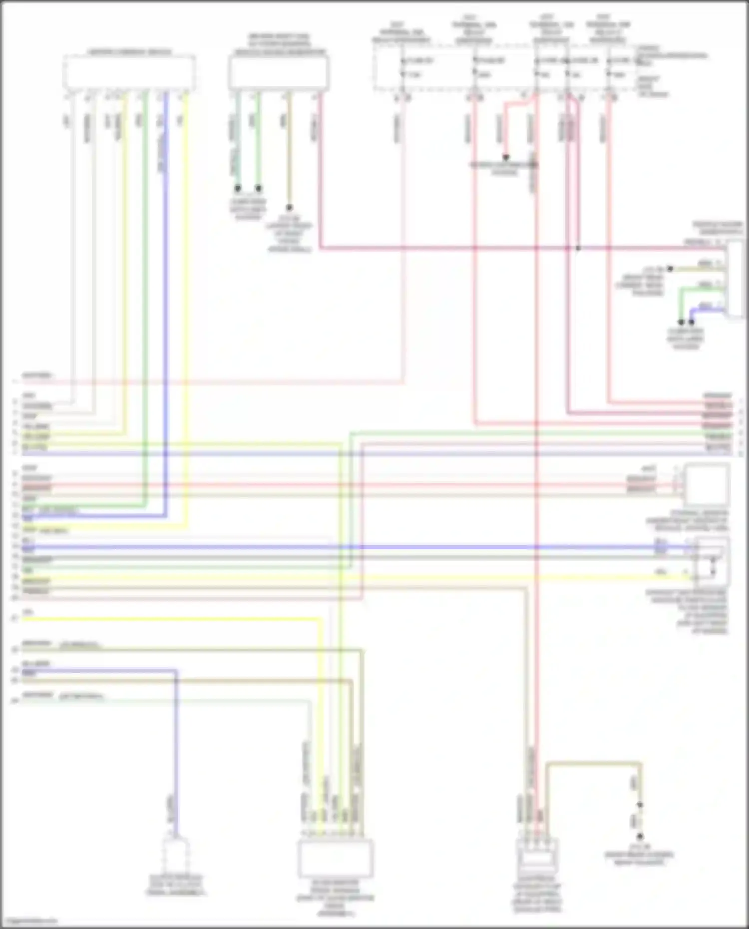 Wiring diagram center console switch for MINI John Cooper Works Countryman III (2023-2024) (8 of 8)