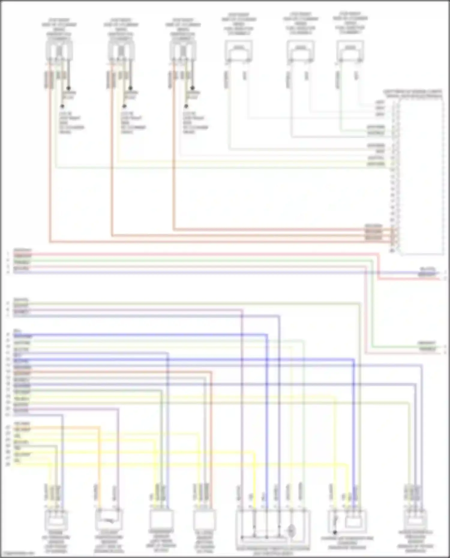 Wiring diagram fuel injector cylinder 1 for MINI John Cooper Works Countryman III (2023-2024) (2 of 3)