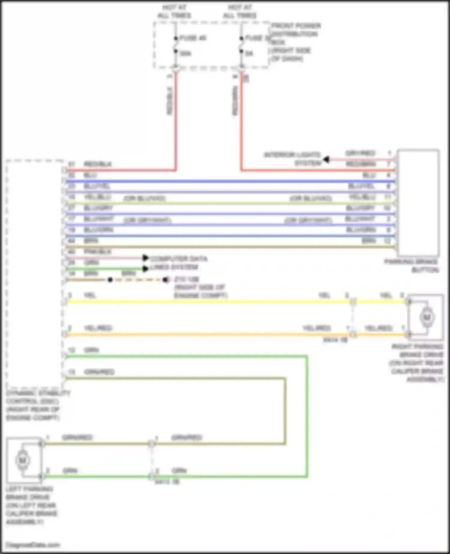Wiring diagram fuse 40 for MINI John Cooper Works Countryman III (2023-2024) (3 of 3)