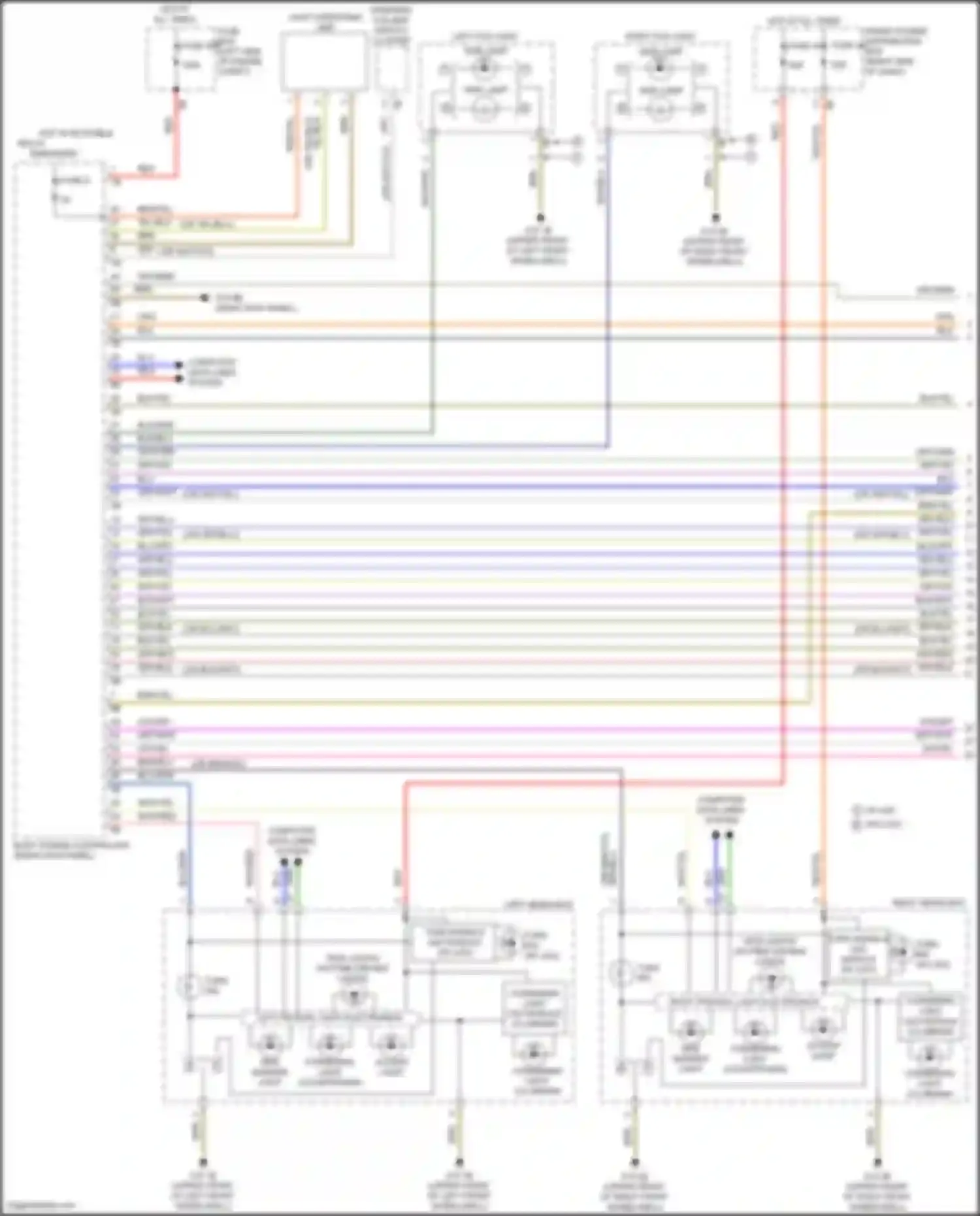 Wiring diagram hot w/ bi-stable relay energized for MINI John Cooper Works Countryman III (2023-2024) (4 of 11)