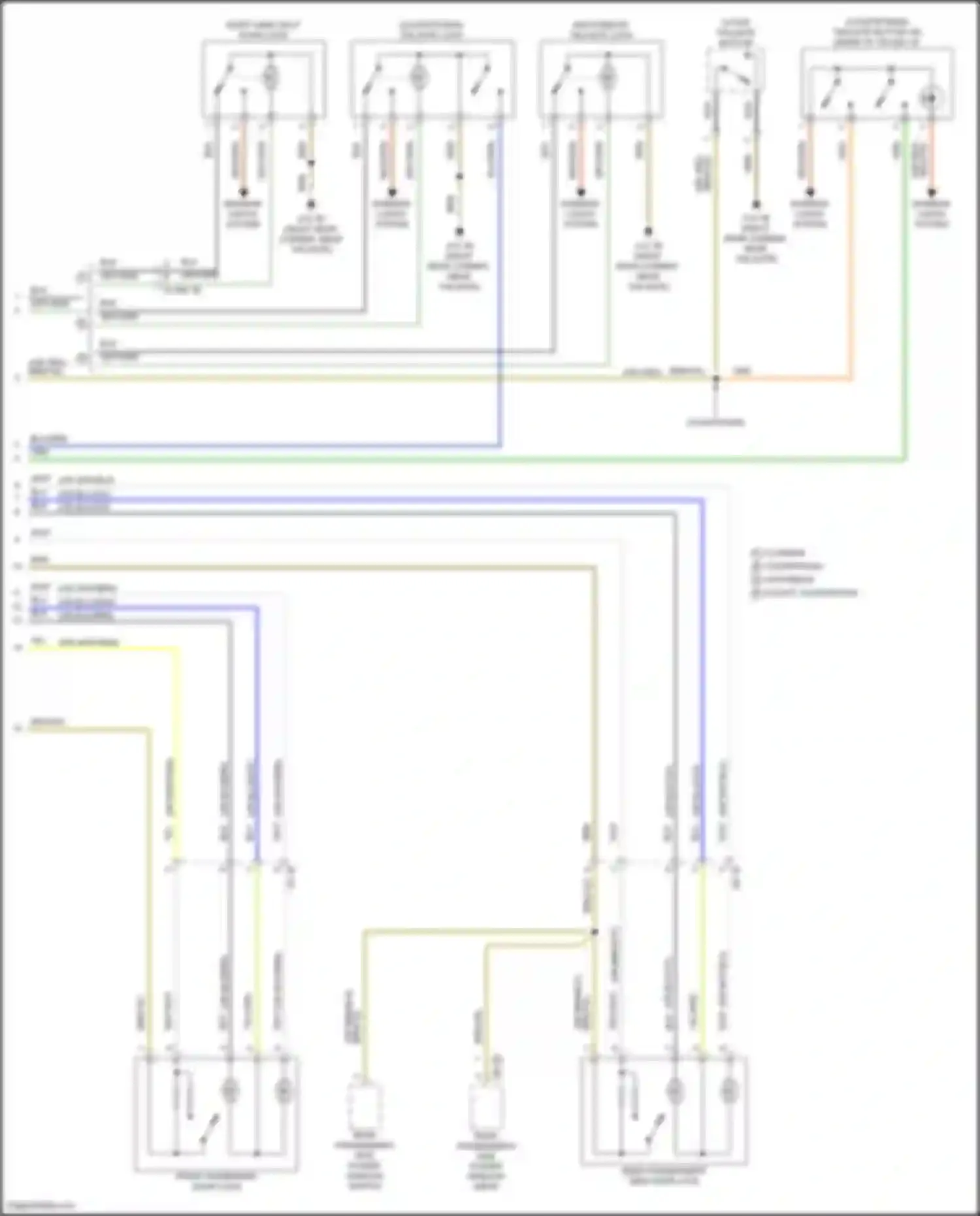 Wiring diagram tailgate button on inside of trunk lid for MINI John Cooper Works Countryman III (2023-2024) (1 of 4)