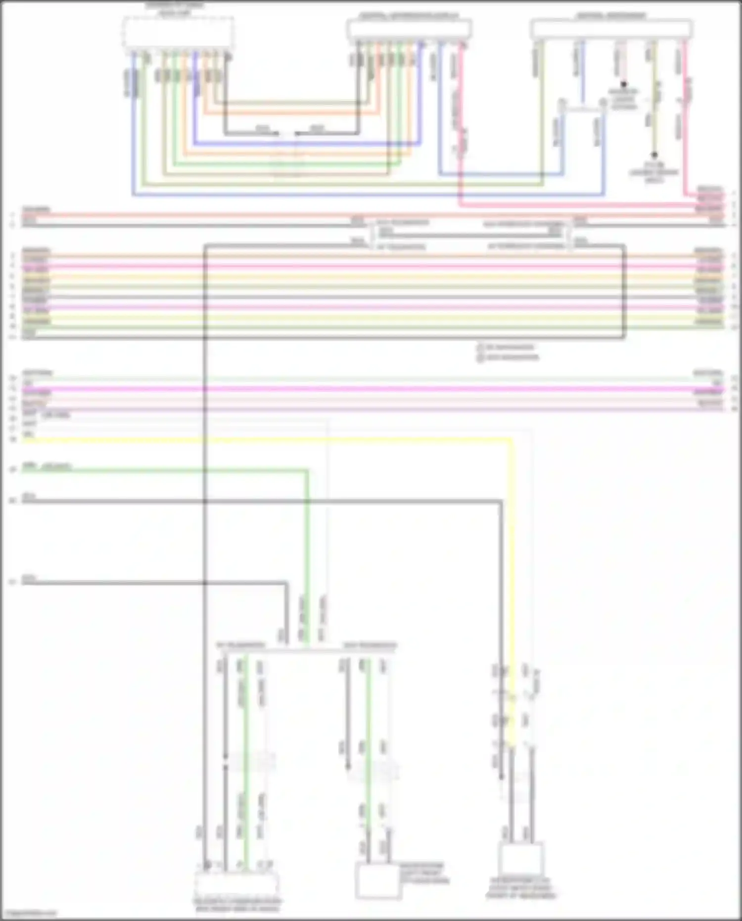 Wiring diagram w/o navigation for MINI John Cooper Works Countryman III (2023-2024) (1 of 8)