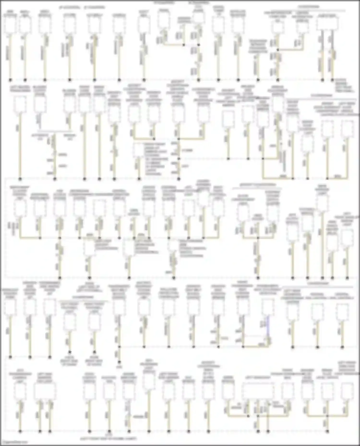 John Cooper Works MINI II facelift (2010-2013): Ground distribution circuit (2 of 3)