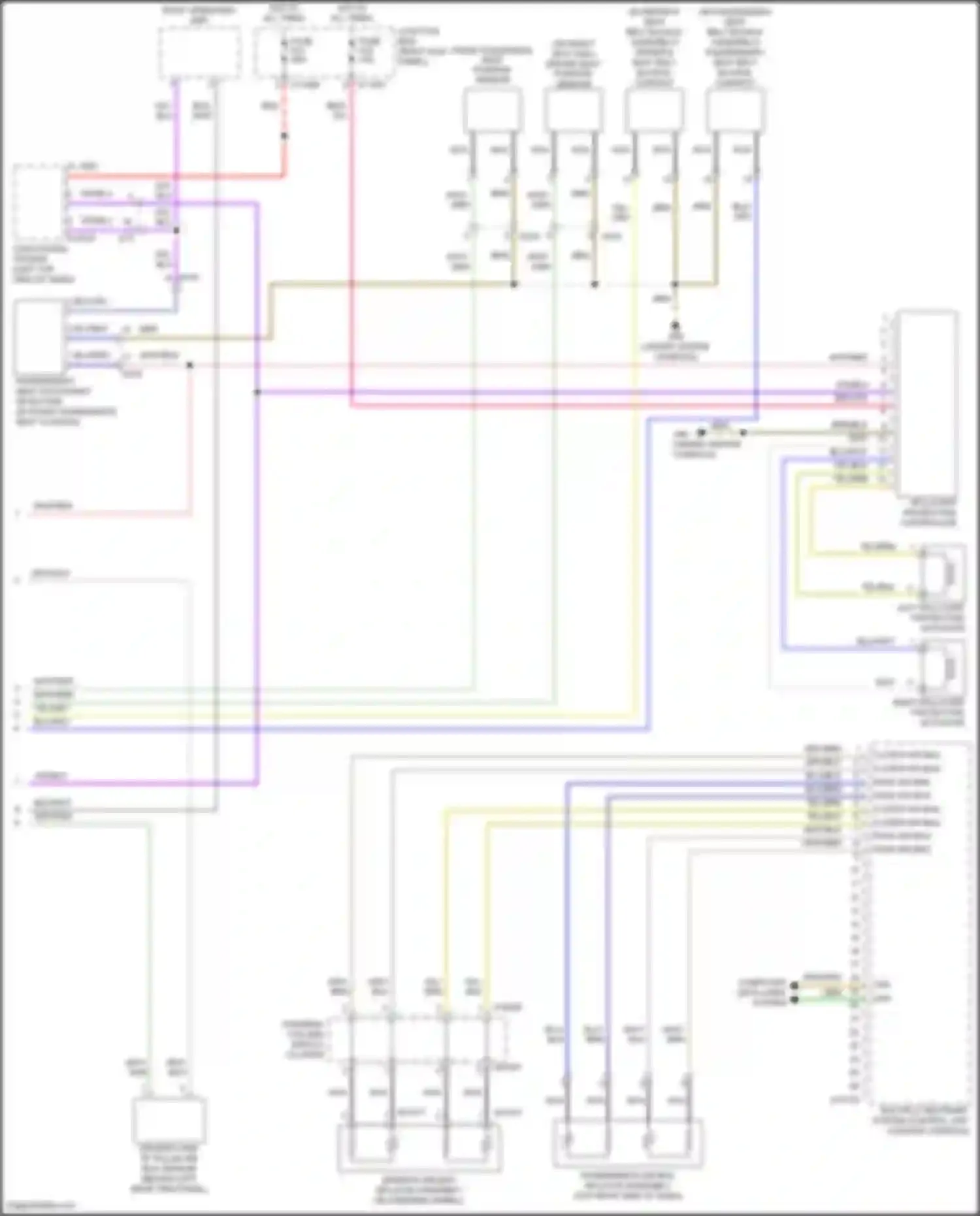 John Cooper Works MINI II facelift (2010-2013): Supplemental restraints circuit (2 of 2)